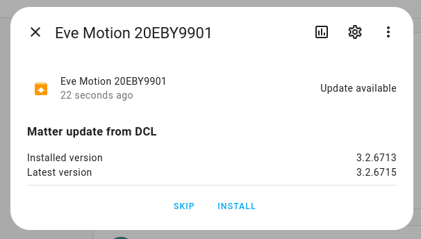 Matter 设备 OTA 更新消息